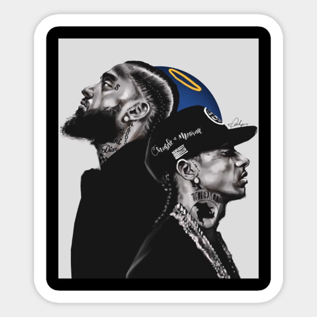 Nipsey Hussle Sticker by Heulwen Team